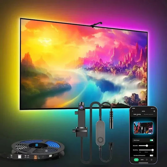 Luces LED Inteligentes para TV con Sensor de Color Dinámico